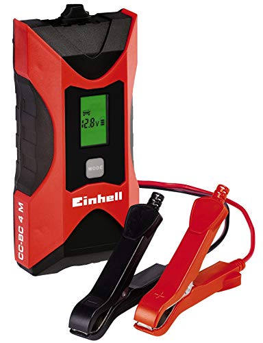 Einhell CC-BC 4 M Batterie, Tensione di Carica 6/12 V, Rosso/Nero, 3-120 Ah - Ilgrandebazar