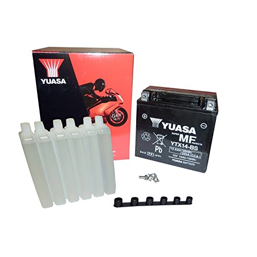 YUASA BATTERIE YTX14-BS AGM aperto con imballaggio acido - Ilgrandebazar