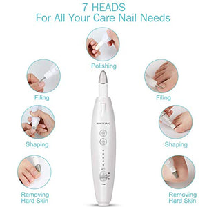 BEAUTURAL Manicure e Pedicure Elettrico Professionale Kit, Potente Fresa per...