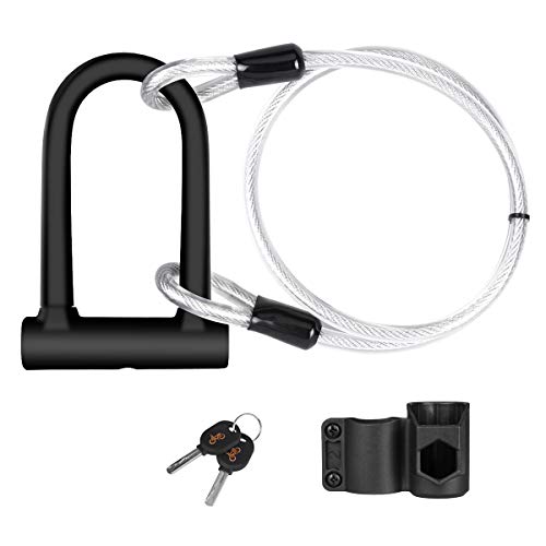 DINOKA Lucchetto a U per Bici, U Blocco Bicicletta Robusta S (19.5 * 13cm)
