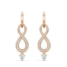 Carica l&#39;immagine nel visualizzatore di Gallery, Swarovski Orecchini a pendolo e goccia Donna placcato_oro cristallo rotonda... - Ilgrandebazar