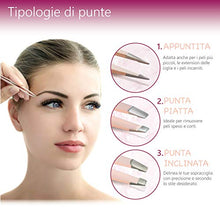 Carica l&#39;immagine nel visualizzatore di Gallery, FT&amp;SC Set di 3 Pinzette per Sopracciglia Professionali Appuntite, Oblique e...