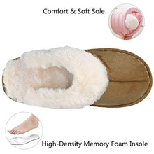 Carica l'immagine nel visualizzatore di Gallery, ChayChax Donna Uomo Inverno Pantofole Scamosciate Morbido 41/42 EU, Marrone - Ilgrandebazar