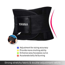 Carica l&#39;immagine nel visualizzatore di Gallery, YIANNA Donna Fascia Addominale Dimagrante Corsetto S(lunghezza 90 cm), Nero - Ilgrandebazar