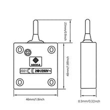 Carica l&#39;immagine nel visualizzatore di Gallery, FUJIE Interruttore per Porte Switch Push Porta Spingere Nero - Ilgrandebazar