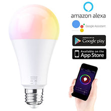 Carica l&#39;immagine nel visualizzatore di Gallery, EXTSUD Lampadina Intelligente 10W E27 RGB Dimmerabile WiFi Smart E27, Bianco - Ilgrandebazar