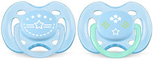 Carica l&#39;immagine nel visualizzatore di Gallery, Philips SCF172/01 Confezione da 2 Succhietti 0-6 Mesi, Blue Marine - Ilgrandebazar