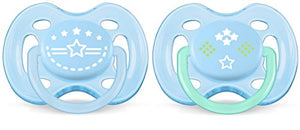 Philips SCF172/01 Confezione da 2 Succhietti 0-6 Mesi, Blue Marine - Ilgrandebazar