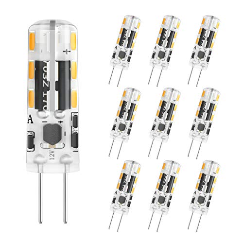 DiCUNO G4 LED Lampadina 10 × 1.2W 24 * 3014 Equivalente da 10W Bianco Caldo - Ilgrandebazar