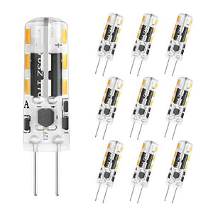 DiCUNO G4 LED Lampadina 10 × 1.2W 24 * 3014 Equivalente da 10W Bianco Caldo - Ilgrandebazar