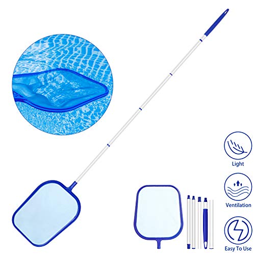 Aiglam Retina Raccogl Foglie, Set di Pulizia Piscina con Retino a Maglie e...