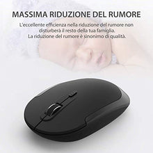 Carica l&#39;immagine nel visualizzatore di Gallery, iClever Tastiera e Mouse Wireless - e Portatili Nero