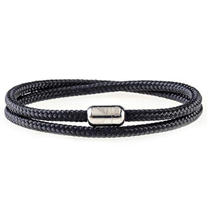 Wind Passion Bracciale con Medium ( Wrist size: 15.5 - 17.4 cm ), Black pearl - Ilgrandebazar