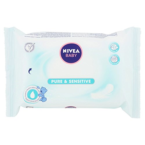 Nivea Baby Salviettine Pure & Sensitive - Pacco da 63 Pezzi - Ilgrandebazar