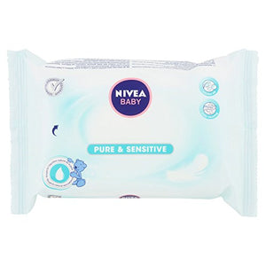 Nivea Baby Salviettine Pure & Sensitive - Pacco da 63 Pezzi - Ilgrandebazar