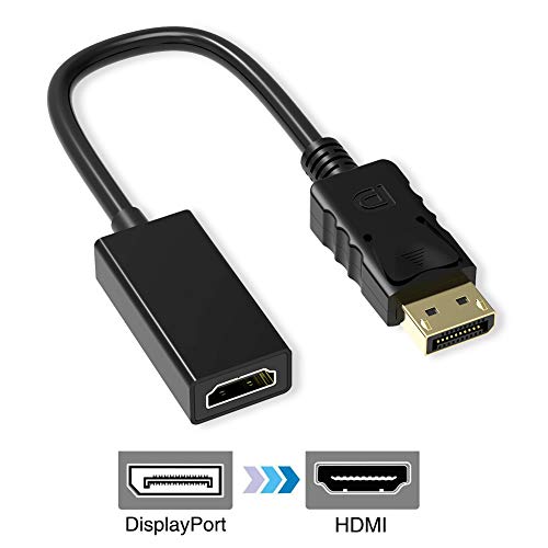 ABLEWE Cavo Displayport a HDMI 1080p,Adattatore DP a HDMi Cable 1 confezione