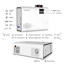 Carica l&#39;immagine nel visualizzatore di Gallery, HOLLYWTOP Home Theater Proiettori, Mini Proiettore Portatile, Video... - Ilgrandebazar