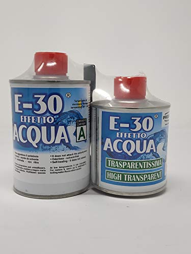 PROCHIMA FE034G320 E 30 Effetto Acqua A+B, Resina 320 GR, Trasparente - Ilgrandebazar