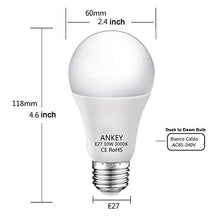 Carica l&#39;immagine nel visualizzatore di Gallery, Lampadina LED Sensore 10W E27 Lampadine con Bianco Caldo 10w