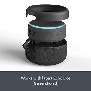 Batteria per Echo Dot 3a Generazione - Base Portatile 12 Ore di Nero