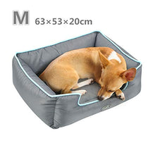 Carica l&#39;immagine nel visualizzatore di Gallery, Cuccia per Cani Sfoderabile Cuscino Rettangolare in M( 63×53 cm), Grigio - Ilgrandebazar