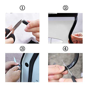 Protezione per Bordo portiera Auto Forma a U Bordi AntiGraffio Strisce...