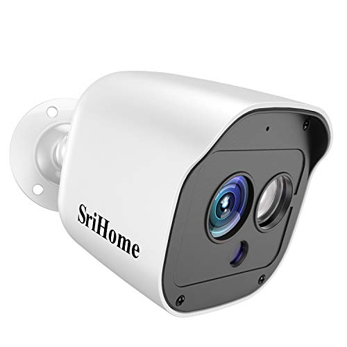 Niluoye Telecamera WIFI Esterno, 1296P WI-FI Senza Fili IP Camera White