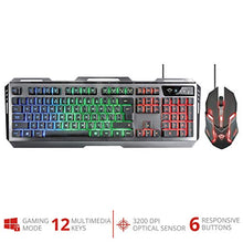 Carica l&#39;immagine nel visualizzatore di Gallery, Trust Gaming GXT 845 Tural USB, Kit Tastiera con LED, Anti-Ghosting, 12...