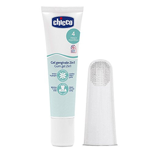 Chicco 00002525000000 Kit Gel Gengivale e Ditale, 4m+