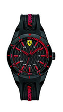 Carica l&#39;immagine nel visualizzatore di Gallery, Orologio unisex analogico al quarzo cinturino in silicone nero e rosso,... - Ilgrandebazar