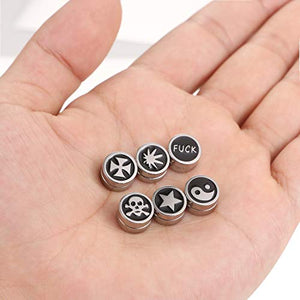 Flongo 6 Paia 1CM Orecchini Punk Magnetici Unisex, senza buco, in... - Ilgrandebazar