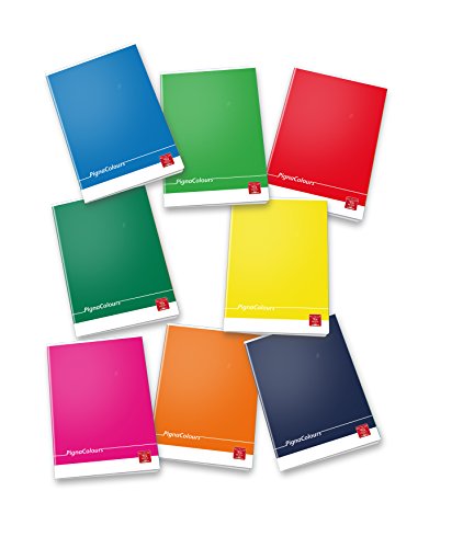 Pigna Colours 02298865M, Quaderno formato A4, Rigatura 5M, quadretti 5 mm...