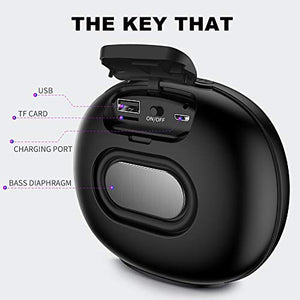 Cassa Bluetooth Waterproof, Altoparlante Portatili TWS HD Nero