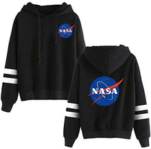 Carica l'immagine nel visualizzatore di Gallery, EMILYLE Donna Felpe con Cappuccio NASA Stampato Galaxy Planet Hoodie L, 1 Nero - Ilgrandebazar