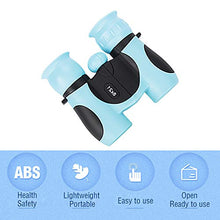 Carica l&#39;immagine nel visualizzatore di Gallery, Fujunkang - Binocolo compatto 8 x 21, per bambini e adulti, Celeste.