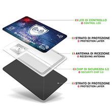 Carica l'immagine nel visualizzatore di Gallery, Carta di Blocco RFID ORBITY | 5ª Generazione + LED | Protezione 1