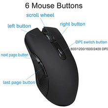 Carica l'immagine nel visualizzatore di Gallery, EasyULT Mouse Gaming Wireless Ricaricabile, Senza Fili 2,4G 2400DPI...