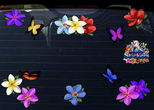 Carica l&#39;immagine nel visualizzatore di Gallery, Plumeria multicolore fiore singolo frangipani + adesivi per auto grandi... - Ilgrandebazar
