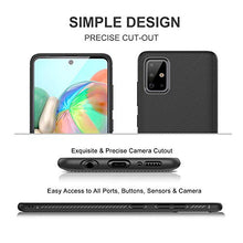 Carica l&#39;immagine nel visualizzatore di Gallery, iBetter per Samsung Galaxy A71 Cover, Ultra Sottile di Gomma, Custodia Nero - Ilgrandebazar