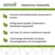 Carica l&#39;immagine nel visualizzatore di Gallery, Sanuvit® - NAC 800 mg per capsula, 180 capsule, dosaggio elevato, N-acetil-L-cisteina, elevata biodisponibilità e compatibilità, vegano, prodotto in Austria