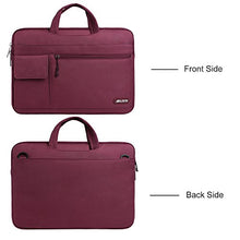 Carica l&#39;immagine nel visualizzatore di Gallery, MOSISO Laptop Borsa a Tracolla Compatibile con 2019 15-16 Pollici, Vino Rosso