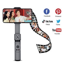 Carica l'immagine nel visualizzatore di Gallery, Smooth X Gimbal Stabilizzatore per Smartphone Estensibile Selfie Stick grigio