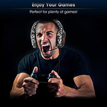 Carica l&#39;immagine nel visualizzatore di Gallery, Cuffie Gaming per PS4, ONIKUMA Headset con Microfono K8 mimetico.