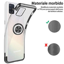 Carica l'immagine nel visualizzatore di Gallery, ZHIYIJIA per Cover Samsung Galaxy A51 Ring 360°Regolabile A51, Nero