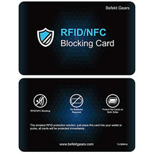 Carica l&#39;immagine nel visualizzatore di Gallery, Protezione RFID, Befekt Gears [2 Pezzi] Carte Anti RFID/NFC, di...