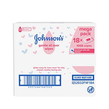 Carica l&#39;immagine nel visualizzatore di Gallery, Johnson&#39;s Baby, 18 confezioni da 56 pezzi, 1008 salviette - Ilgrandebazar