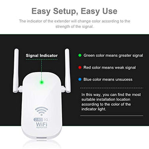 Kosiy Ripetitore WiFi Wireless 1200 Mbps 5GHz 2.4GHz Dual Band Bianco