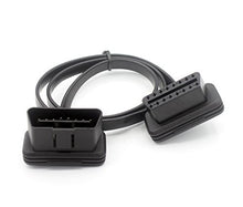 Carica l&#39;immagine nel visualizzatore di Gallery, LoongGate OBD-II OBD2 Cavo di prolunga Profilo Ultra Basso - 1 to 1 Flat 0.6m - Ilgrandebazar
