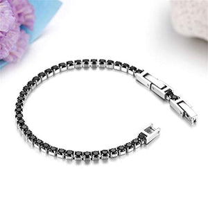 JewelryWe Bracciale Coppia Donna Uomo Fidanzati con Zircone Lucido Perline... - Ilgrandebazar