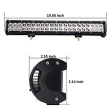 Carica l'immagine nel visualizzatore di Gallery, Willpower barra luminosa a led, 20 pollici 126W spot flood fascio combinato E